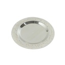 large glass date bowl From Jiwar -  BLUE + SILVER