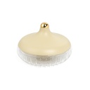 large glass date bowl From Jiwar -  IVORY + GOLD 