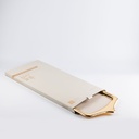 Iron Serving Tray From Jiwar - Beige + Gold 