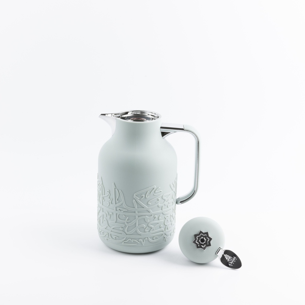 One Vacuum Flask For Tea And Coffee From Jiwar -  Haze Blue + Silver 