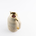 One Vacuum Flask For Tea And Coffee From Jiwar -  Ivory + Gold 
