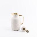 One Vacuum Flask For Tea And Coffee From Jiwar - Beige + Gold 