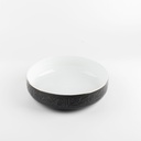 Salad Serving Bowl From Jiwar - Black+Gold