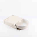 Salad Serving Bowl From Jiwar -  Beige + Silver 