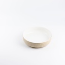 Salad Serving Bowl From Jiwar -  Ivory + Gold 