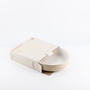 Salad Serving Bowl From Jiwar -  Ivory + Gold 