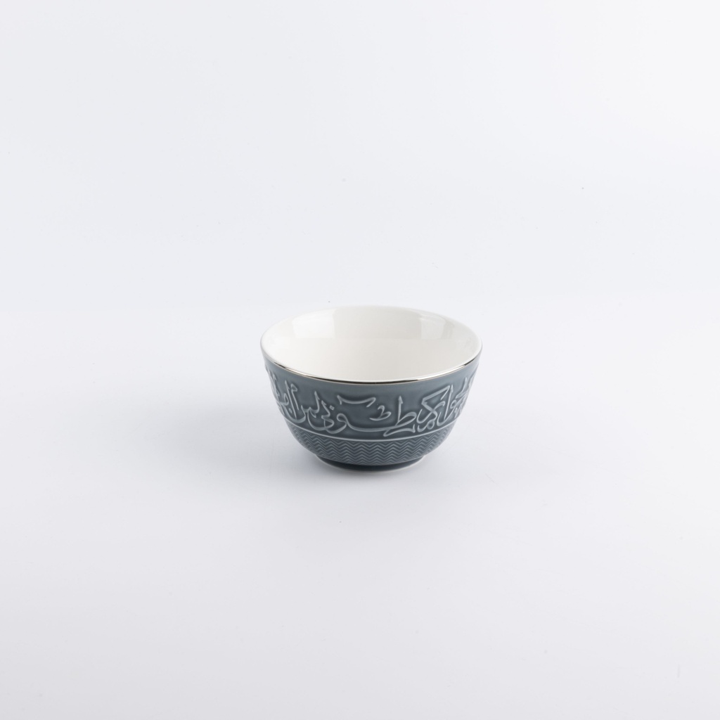 Dinner Set 18 Pc From Jiwar -  Blue + Silver