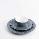 Dinner Set 18 Pc From Jiwar -  Blue + Silver