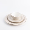 Dinner Set 18 Pc From Jiwar - Beige + Gold 