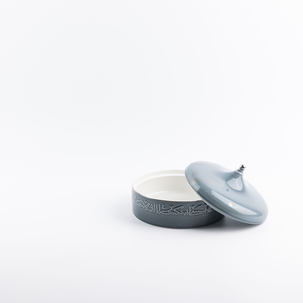 Medium Date Bowl From Jiwar -  Blue + Silver