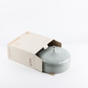 Large Date Bowl From Jiwar -  Haze Blue + Silver 