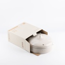 Large Date Bowl From Jiwar -  Beige + Silver 