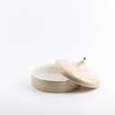 Large Date Bowl From Jiwar -  Ivory + Gold 