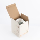 Flower Vase - L From Jiwar -  Haze Blue + Silver 