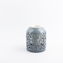 Flower Vase - L From Jiwar -  Blue + Silver