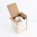 Flower Vase - L From Jiwar -  Ivory + Gold 
