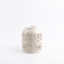 Flower Vase - L From Jiwar - Beige + Gold 