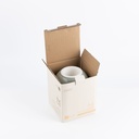 Flower Vase - S From Jiwar -  Haze Blue + Silver 