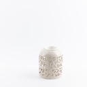 Flower Vase - S From Jiwar -  Beige + Silver 