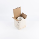 Flower Vase - S From Jiwar -  Beige + Silver 