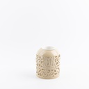 Flower Vase - S From Jiwar -  Ivory + Gold 