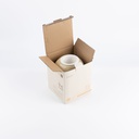 Flower Vase - S From Jiwar -  Ivory + Gold 