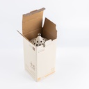 Porcelain Incense Burner From Jiwar -  Beige + Silver 