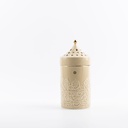 Porcelain Incense Burner From Jiwar -  Ivory + Gold 