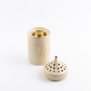 Porcelain Incense Burner From Jiwar -  Ivory + Gold 