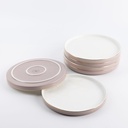 Serving Plates 6 Pcs From Jiwar -  Purple + Gold