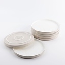 Serving Plates 6 Pcs From Jiwar -  Beige + Silver 