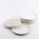 Serving Plates 6 Pcs From Jiwar - Beige + Gold 