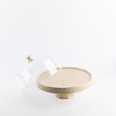 Cake Serving Set 9 Pcs From Jiwar -  Ivory + Gold 