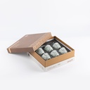 Arabic Coffee Set 7 Pcs From Jiwar -  Haze Blue + Silver 