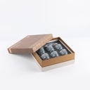 Arabic Coffee Set 7 Pcs From Jiwar -  Blue + Silver