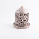 Large Electronic Candle From Jiwar -  Purple + Gold