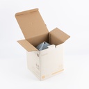 Large Electronic Candle From Jiwar -  Blue + Silver