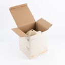 Large Electronic Candle From Jiwar -  Ivory + Gold 