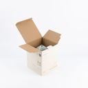 Medium Electronic Candle From Jiwar -  Haze Blue + Silver 