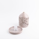 Medium Electronic Candle From Jiwar -  Purple + Gold