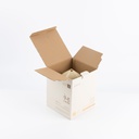 Medium Electronic Candle From Jiwar -  Ivory + Gold 