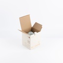 Small Electronic Candle From Jiwar -  Haze Blue + Silver 