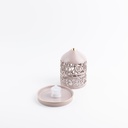 Small Electronic Candle From Jiwar -  Purple + Gold