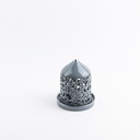 Small Electronic Candle From Jiwar -  Blue + Silver