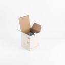 Small Electronic Candle From Jiwar -  Blue + Silver