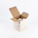 Small Electronic Candle From Jiwar -  Beige + Silver 
