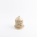 Small Electronic Candle From Jiwar -  Ivory + Gold 