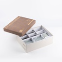 Tea Glass Set 12 Pcs From Jiwar -  Haze Blue + Silver 