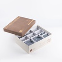 Tea Glass Set 12 Pcs From Jiwar -  Blue + Silver