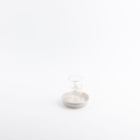 Tea Glass Set 12 Pcs From Jiwar -  Beige + Silver 
